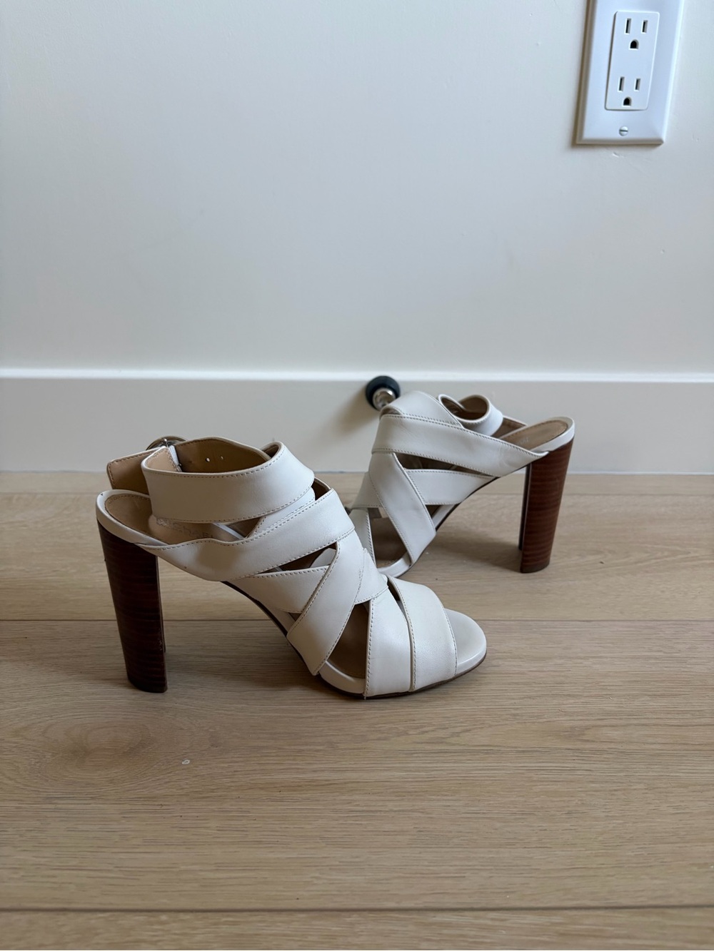 Michael Kors White Strappy High Heels